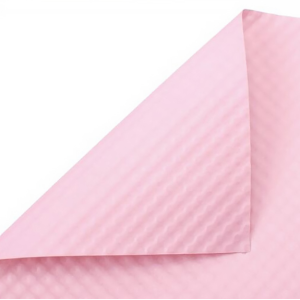 Pink Embossed Flower Wrapping Sheets Pack 10